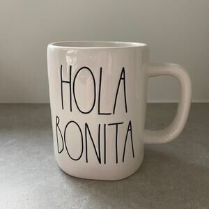Rae Dunn Hola Bonita White Artisan Ceramic Coffee Mug
